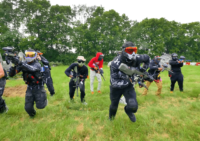 Players On Junkyard Field